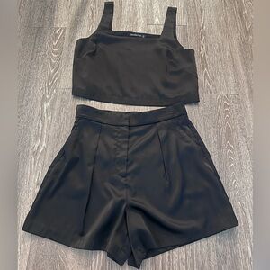 Black Women's Crop Top